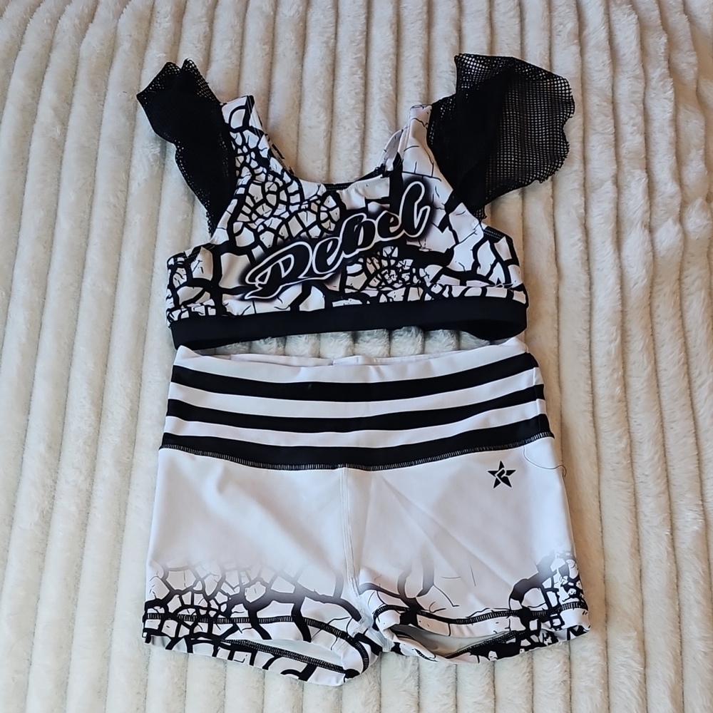 Rebel Black and White Athletic Set